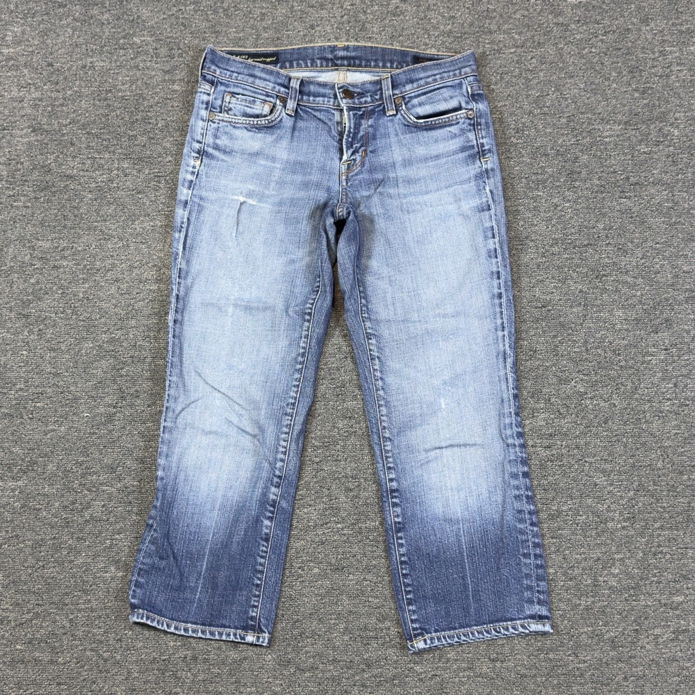 Citizens of Humanity Kelly 063 Low Waist Cropped Jeans Blue Stretch Size 26